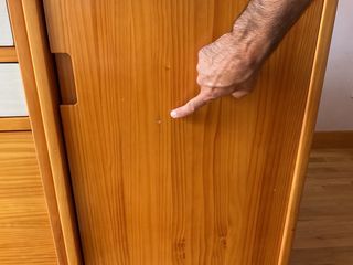 Cómoda madera maciza de pino 