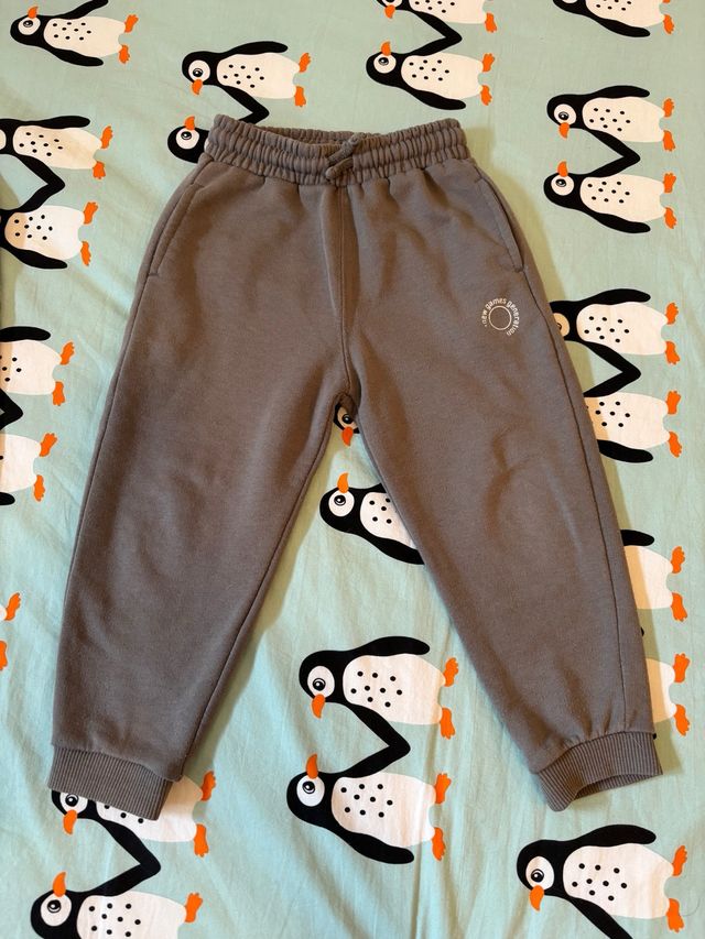 chandal Zara gris claro y gris