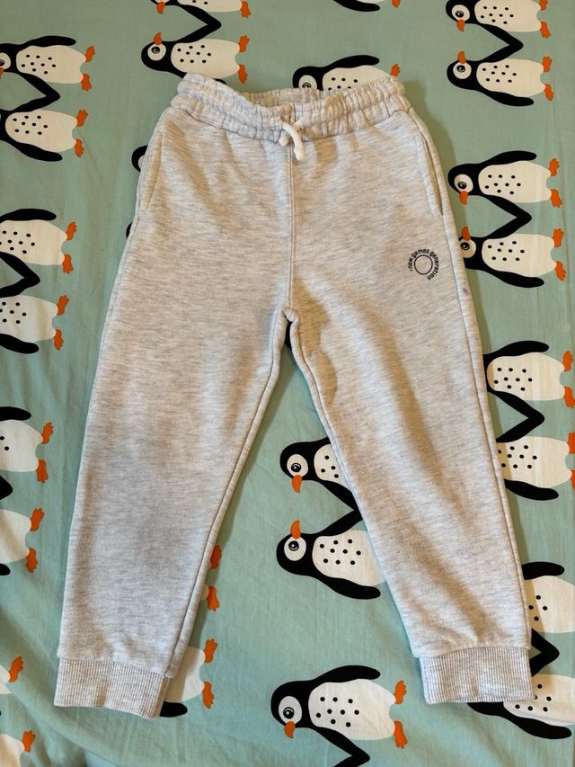 chandal Zara gris claro y gris