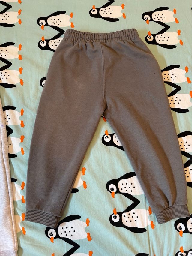 chandal Zara gris claro y gris