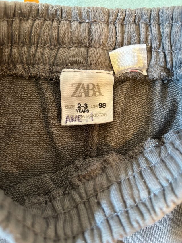 chandal Zara gris claro y gris