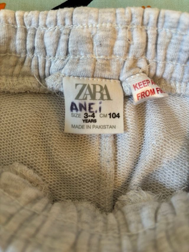 chandal Zara gris claro y gris