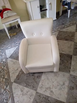 Sillón infantil blanco