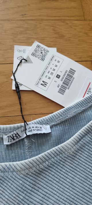 Minifalda Zara azul - M