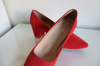 Tacones rojos Chamby -talla 38