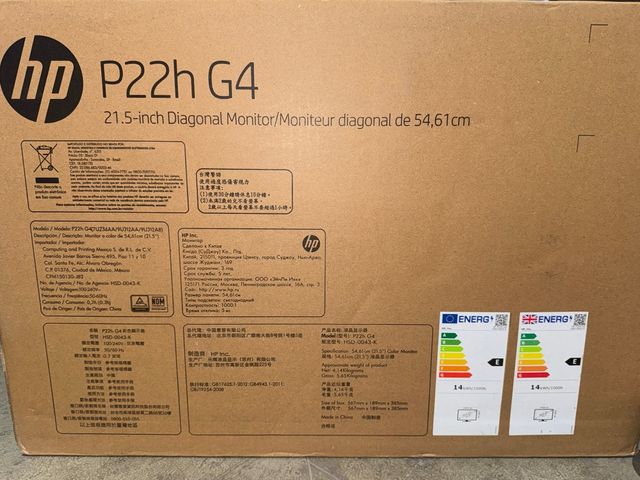 MONITOR HP P22H G4 - 
