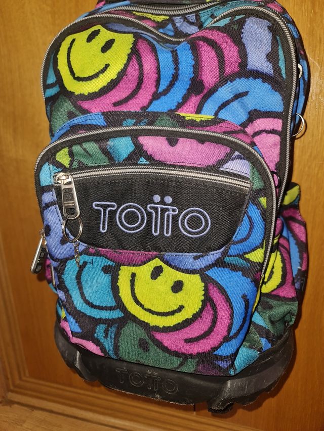 Mochila escolar Totto con ruedas Dibujos de de segunda mano