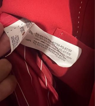 Chaqueta americana roja NUEVA