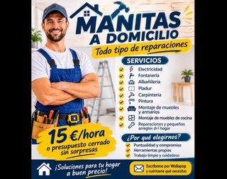 MANITAS A DOMICILIO (15€/hora)