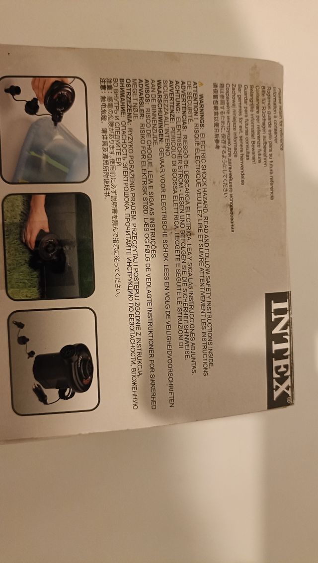 Pompa elettrica Intex 12V