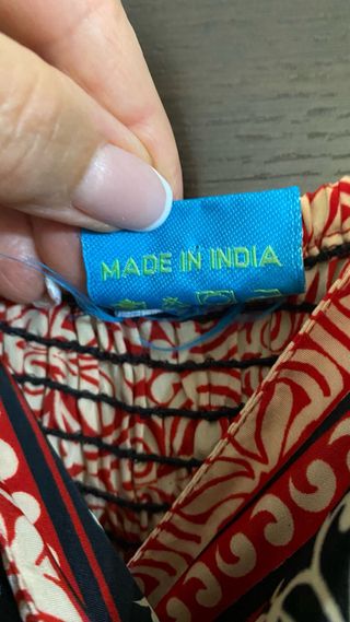Vestito lungo seta rosso taglia M