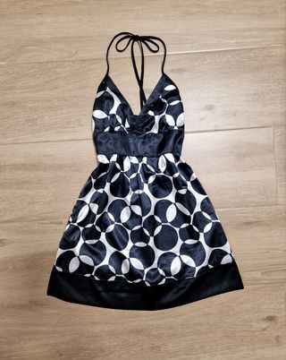 Abito Y2K bianco e nero Tg S