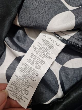 Abito Y2K bianco e nero Tg S