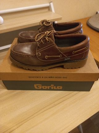 Zapatos náuticos Gorila marrón