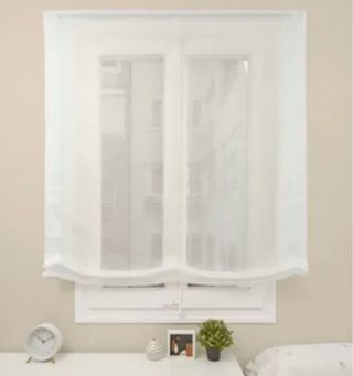 Cortina estore blanco 120x175cm