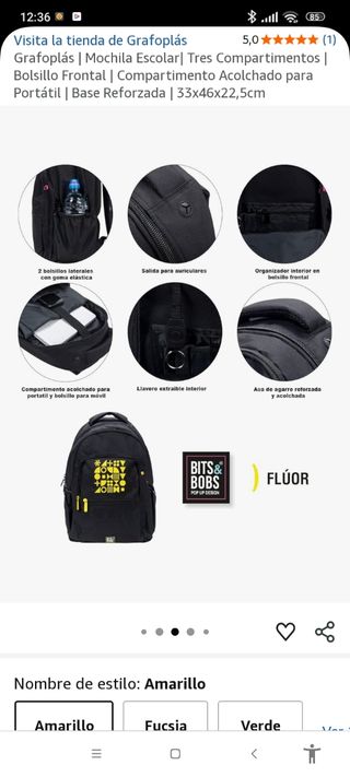 Mochila Bits&Bobs - Negra