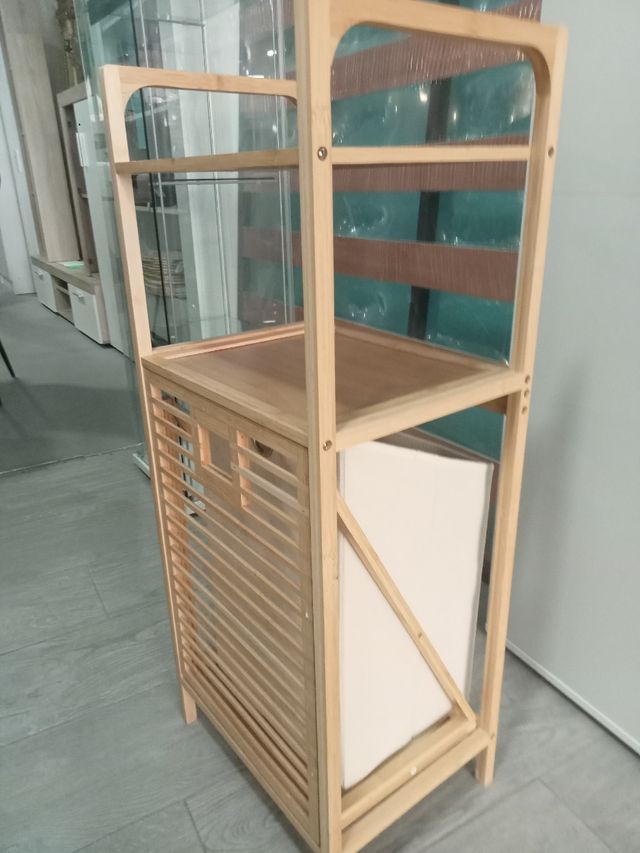 NUEVA ESTANTERÍA PARA EL BAÑO CON CESTO PARA ROPA