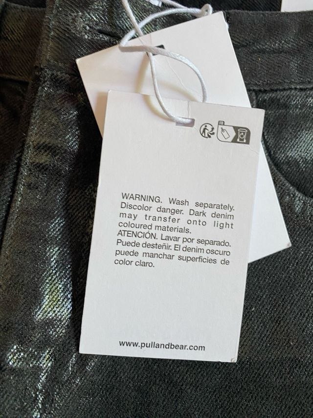 Pantalones PULL&BEAR negros talla S