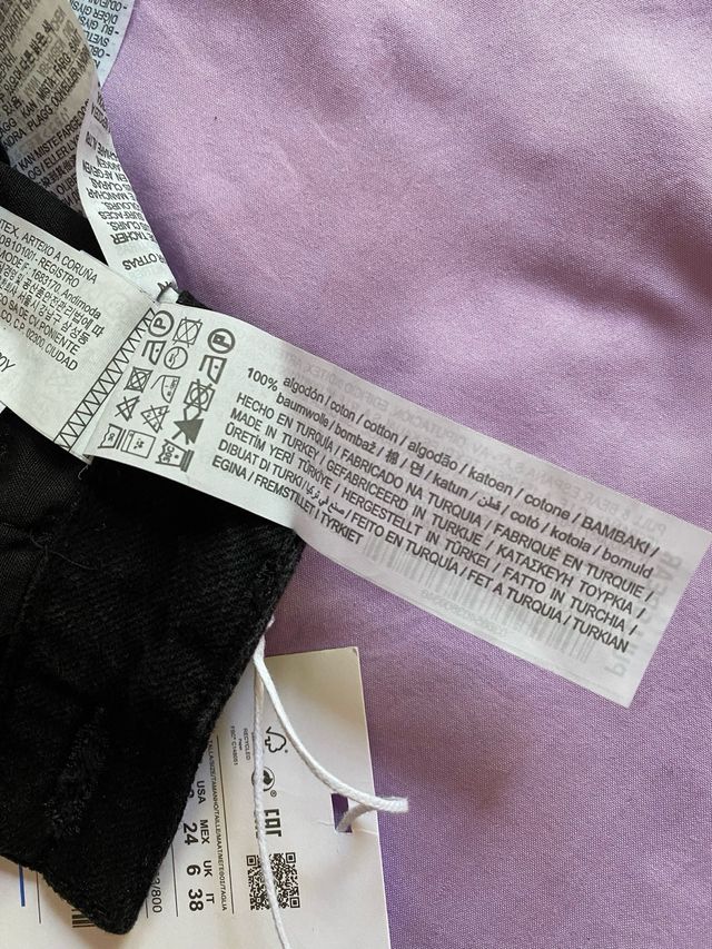 Pantalones PULL&BEAR negros talla S