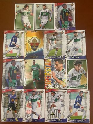 15 Cromos Elche CF Retro a 8 céntimos el cromo