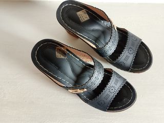 Sandali zeppa neri donna - 4cm
