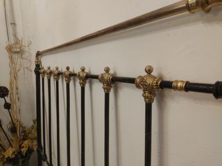 Cabecera cama antigua latón 135