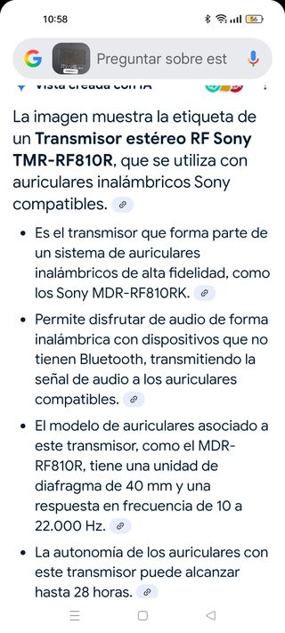 Cascos Sony inalámbricos