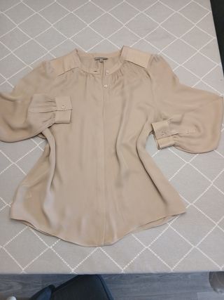 Blusa Uterqüe beige - Talla L