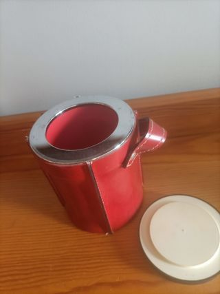 Cubitera piel roja vintage