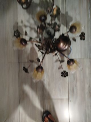 Lampade vintage in ferro battuto
