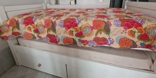 Cama nido blanca - madera. Con cajones almacenaje.