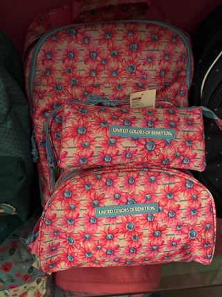Mochila Benetton - Estuche - Neceser