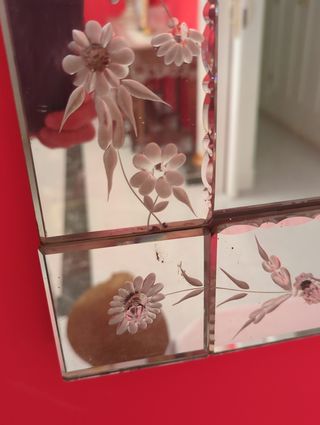 Espejo Veneciano Flores 70x107cm