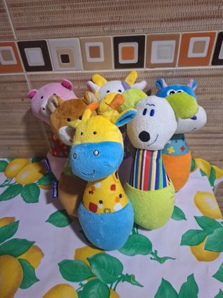 Bolos peluche infantiles - 6uds