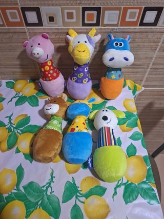 Bolos peluche infantiles - 6uds