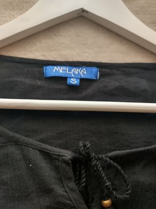 Blusa negra Melaka - Talla S