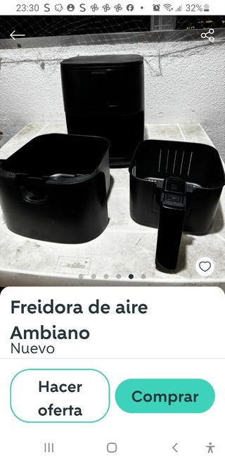 Freidora Ambiano 3L - Como nueva