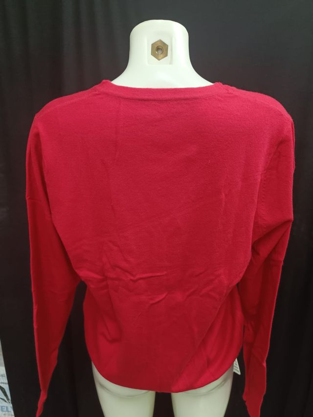 Jersey de Mujer con Botones - Talla XL - Rojo