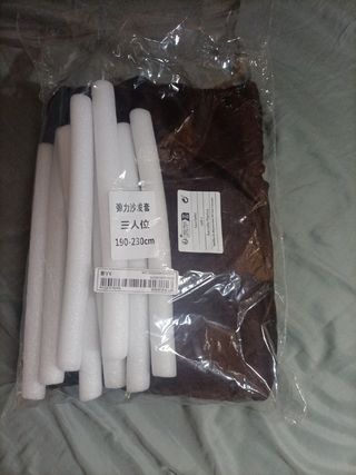 Funda elástica sofá 3 plazas marrón