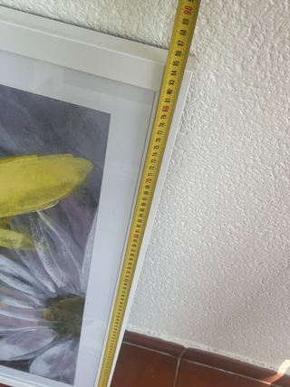 Cuadro grande flores amarillas