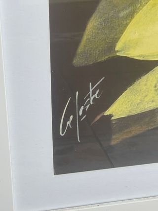 Cuadro grande flores amarillas