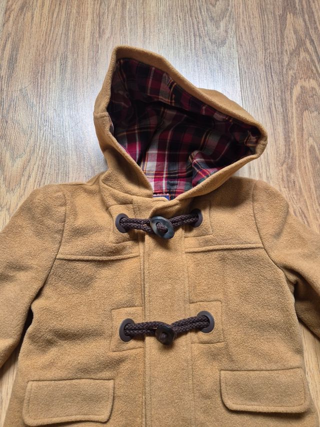 Abrigo paño niño marrón - Tizas