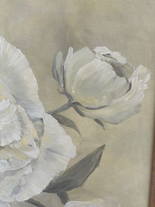 Cuadro flores grandes - pintura acrílica