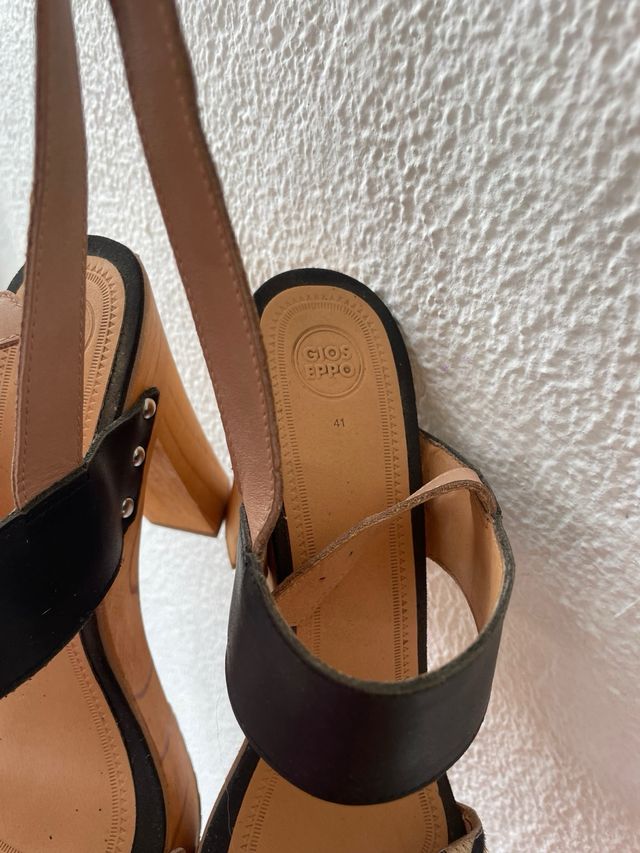 Sandalias Gioseppo cuña zebra 41
