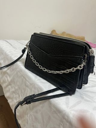 Bolso bandolera Mango negro