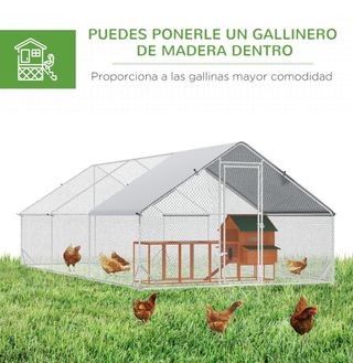 Gallinero Pawhut 3x6x2m - Exterior
NO NEGOCIABLE