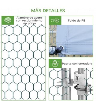 Gallinero Pawhut 3x6x2m - Exterior
NO NEGOCIABLE