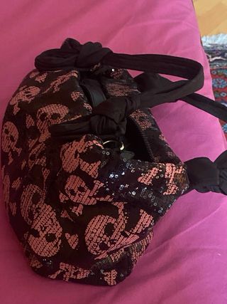 Tosca Blu borsa a mano teschi rosa