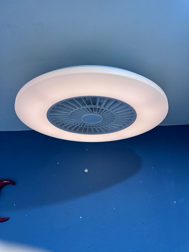 Ventilador techo bajo blanco