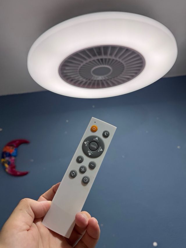 Ventilador techo bajo blanco